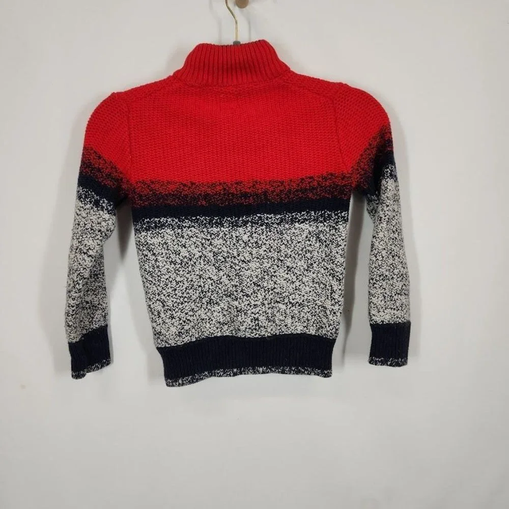 Gap Kids Boys Pullover Colorblock Sweater in‎ Red Size Small